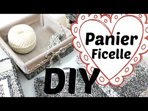 Download DIY - Comment Faire des Petits Paniers en Ficelle | Tuto déco panier et plateau avec de la ficelle