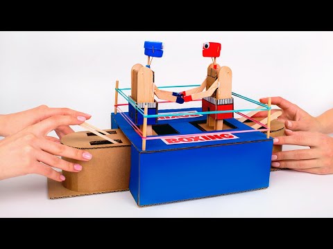 How To Make Funny Boxing Game From Cardboard ๐ฅ
