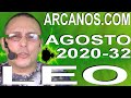 Video Horóscopo Semanal LEO  del 2 al 8 Agosto 2020 (Semana 2020-32) (Lectura del Tarot)