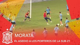 Morata culmina el asedio a los porteros de la Sub-21