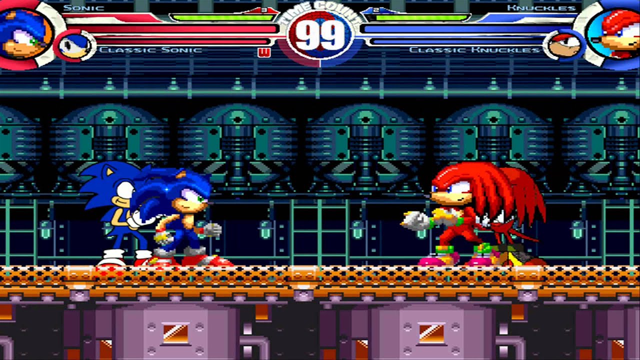 Sonic,Party,MUGEN,Battle!!!,(Sonic,V2,&,Classic,Sonic,vs,Sonic,The,Hedg...