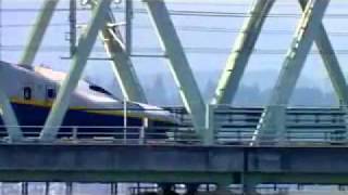 Shinkansen - The Japanese bullet train. Music by "Ketsumeishi"