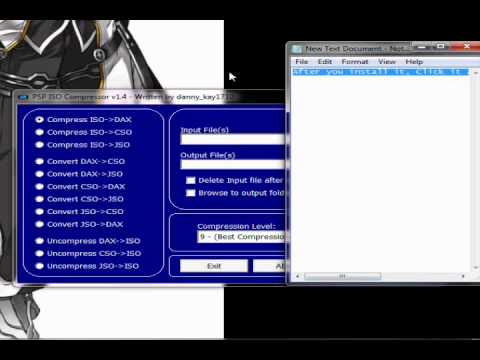 How to Convert ISO to CSO PSP - YouTube