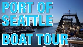 バイリンガール英会話【#203】シアトルの港で洋上加工船見学！Boat tour at the Port of Seattle!