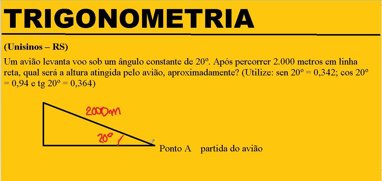 Curso De Matemática Trigonometria Aula Teoria Exercício Seno Cosseno Tangente Triângulo 2503