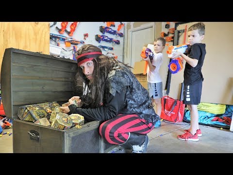 Nerf War : The Lost Treasure X Quest (FUNNY VIDEOS)