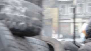 Стояние на Грушевского: съемка с последней баррикады 26.01.2014