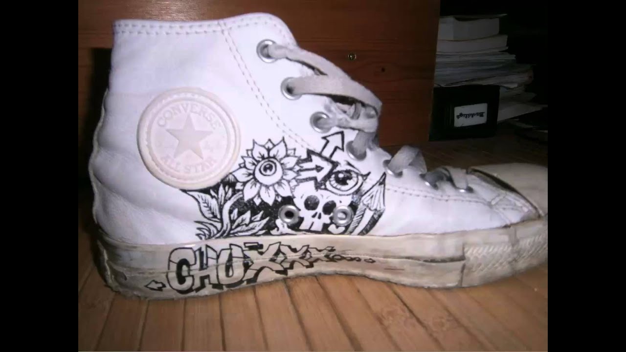 ABSNP drawing on a Converse shoe YouTube ABSNP drawing on a Converse shoe YouTube