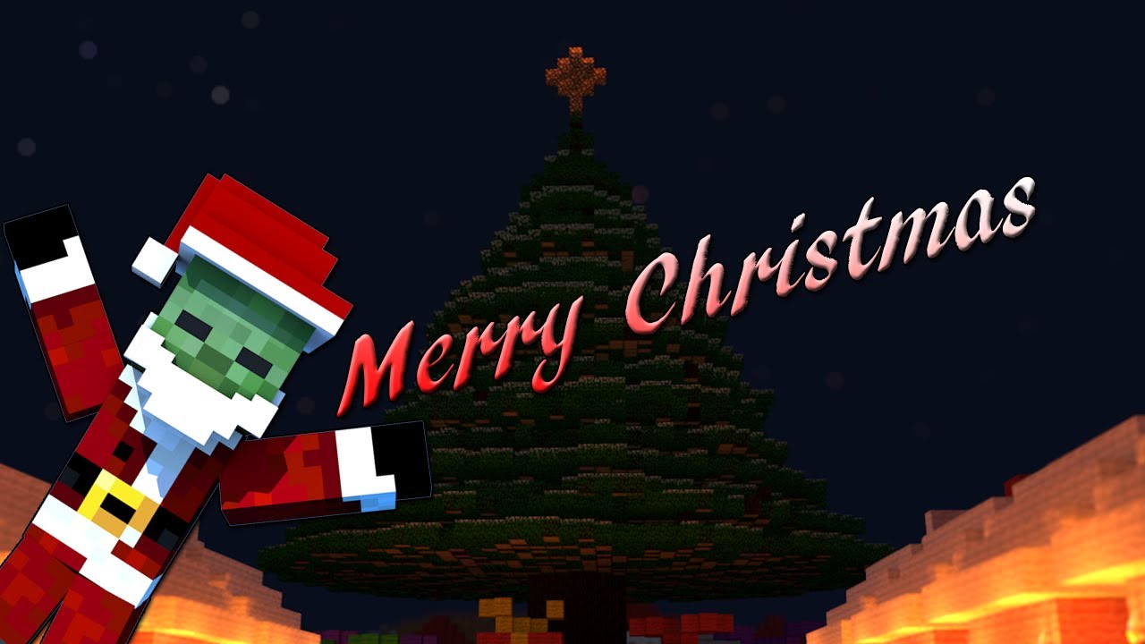 "Merry Christmas" Minecraft 3D Animation YouTube