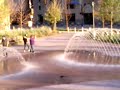 Kelli and I running through the fountains