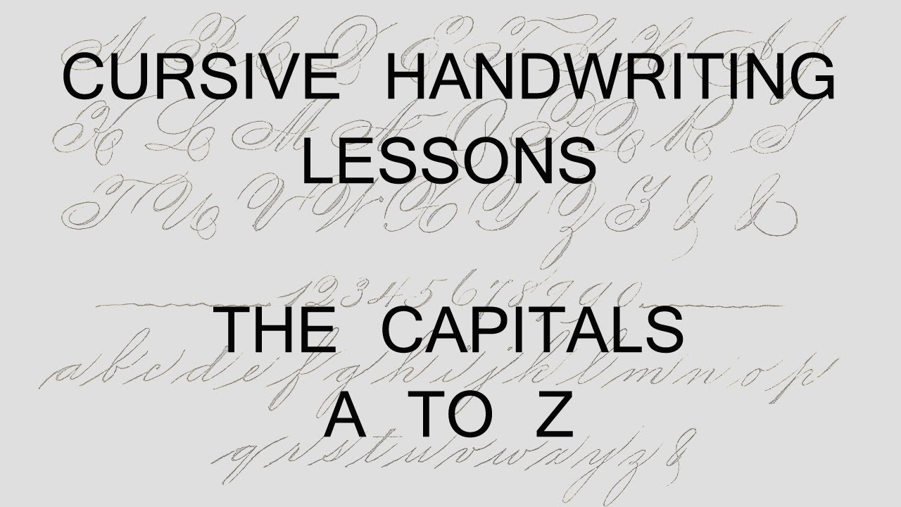 Lesson 27 Capital Letters handwriting penmanship calligraphy
