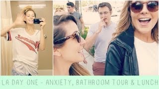 Arriving, Anxiety, Lunch & Bathroom Tour