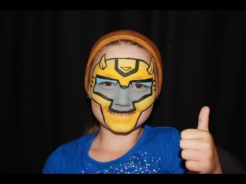 Bee+Face+Makeup ... de fantaisie - Bumble Bee Transformers - Face Painting - YouTube
