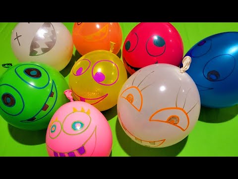 BALLOON SLIME: MAKING SLIME WITH FUNNY CRAZY FACE BALLOONS!!!