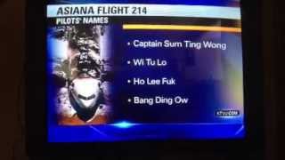 Asiana Flight 214 Pilot's Names Released FAIL