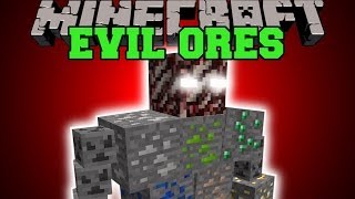 Minecraft: EVIL ORES (FAKE ORE MOBS, BOSS, DIMENSION, & MORE!) Mod Showcase