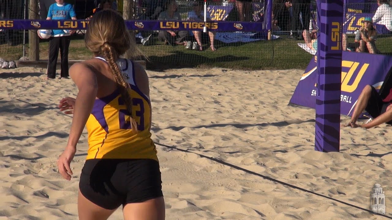 LSU Sand Volleyball Inaugural Match YouTube