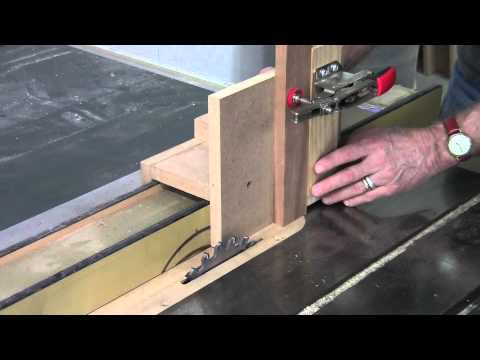 Mortise and Tenon Furniture: Tenons on Table Saw - YouTube