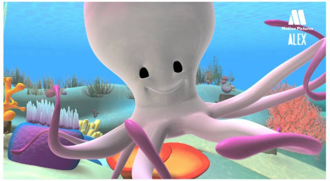 Octopus, Cartoon to learn about sea animals - Alex in the sea - YouTube