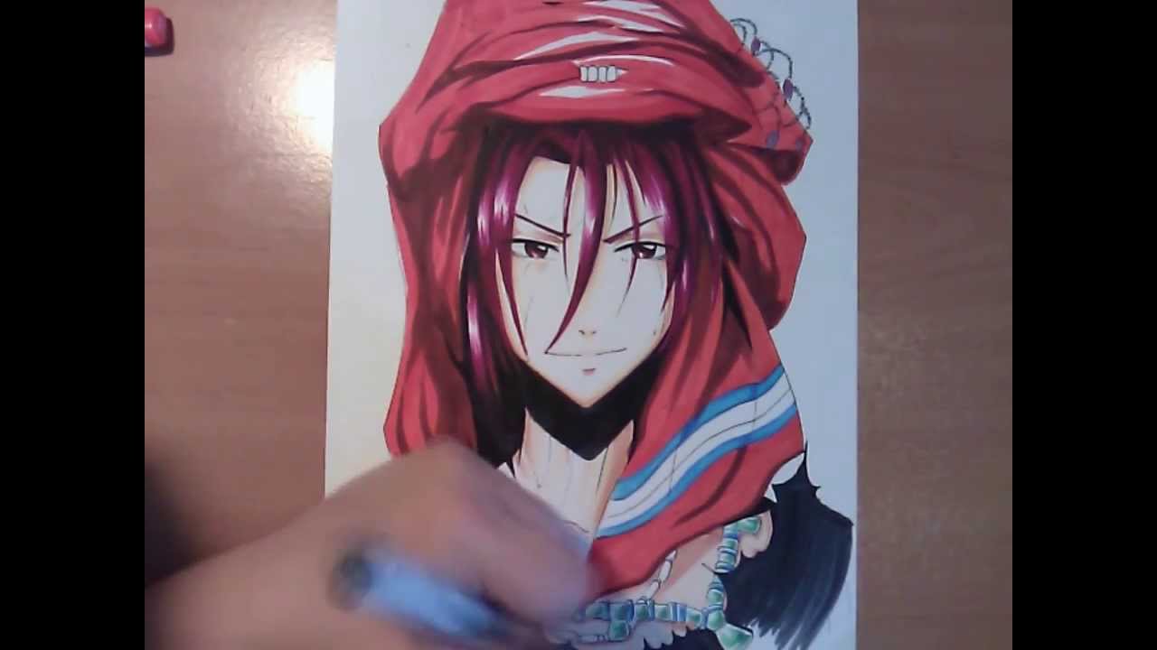 Copic Manga drawing: Free! Rin - YouTube