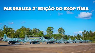 Mais de 35 aeronaves e cerca de 400 militares do efetivo de Unidades da Força Aérea Brasileira (FAB) distribuídas por todo o País estão envolvidos no EXOP Tínia.