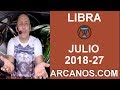 Video Horscopo Semanal LIBRA  del 1 al 7 Julio 2018 (Semana 2018-27) (Lectura del Tarot)
