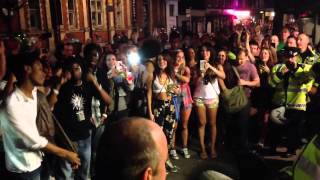 Cops having fun with the crowd @ Notting Hill Carnival