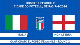 Italia-Inghilterra | Under 19 Femminile | Campionato Europeo - Round 2