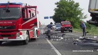 Crem@online: Tragico incidente stradale, quattro morti e un ferito grave in tangenziale a Crema