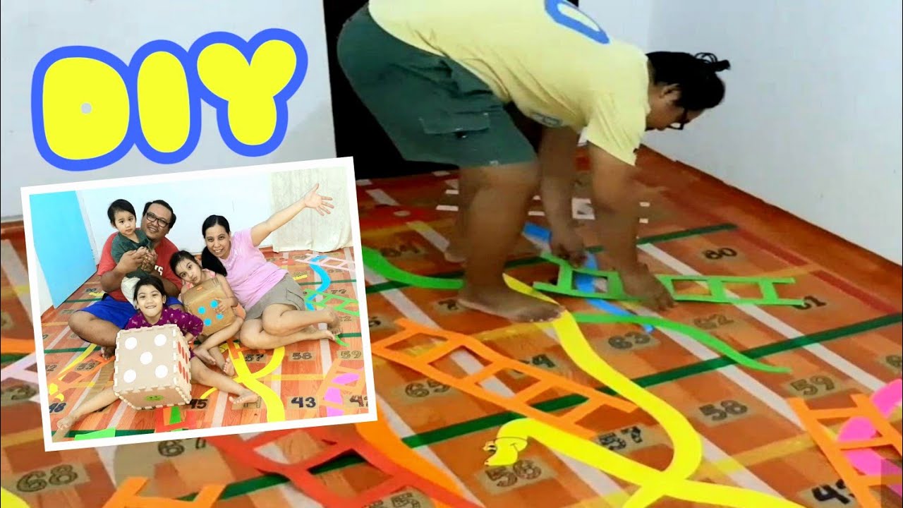 Giant Floor Snakes And Ladders Game