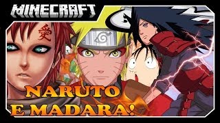 NARUTO E MADARA NO MINECRAFT? (Sky Wars) Com TazerCraft e Febatista!