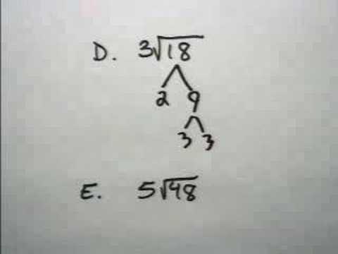 Simplifying Square Roots - YouTube