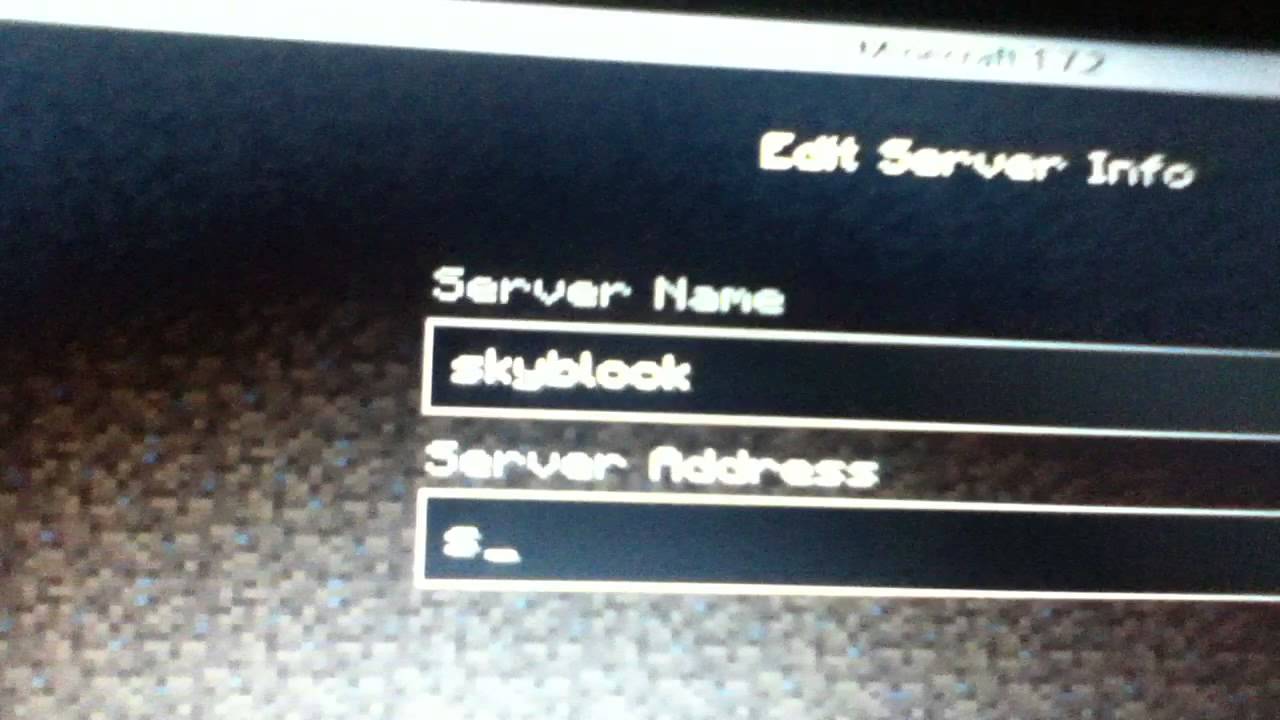skyblock server ip address