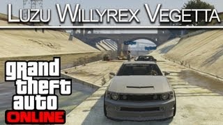 MUERTES, CANTANDO MELENDI Y RUEDAS PINCHADAS!! GTA V Online c/ Willyrex y Vegetta - [LuzuGames]