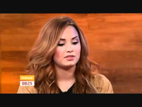 While Demi Lovato was visiting in London she did a TV interview on Daybreak 