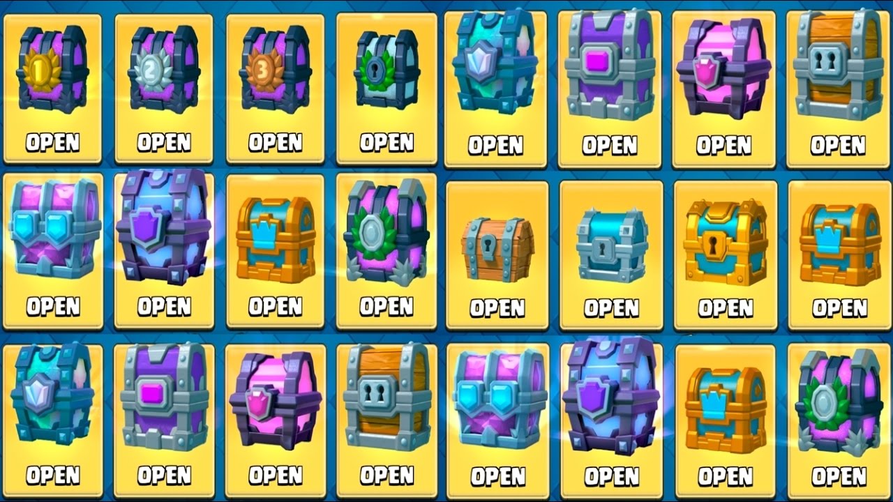OPENING EVERY CHEST IN CLASH ROYALE 
