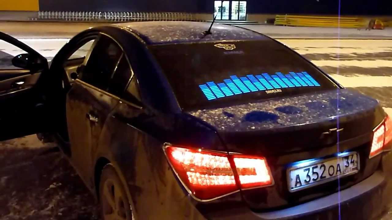 графический эквалайзер на стекло автомобиля