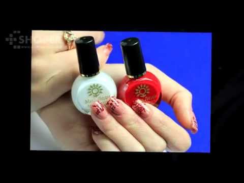 Стемпинг нейл арт - цветные рисунки на ногтях