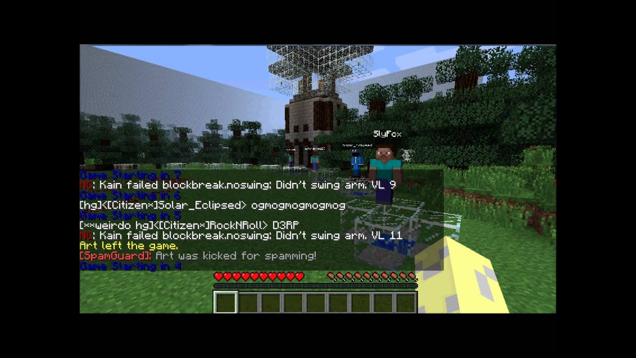 minecraft - cracked automatic hunger games server 1.2.5 - YouTube