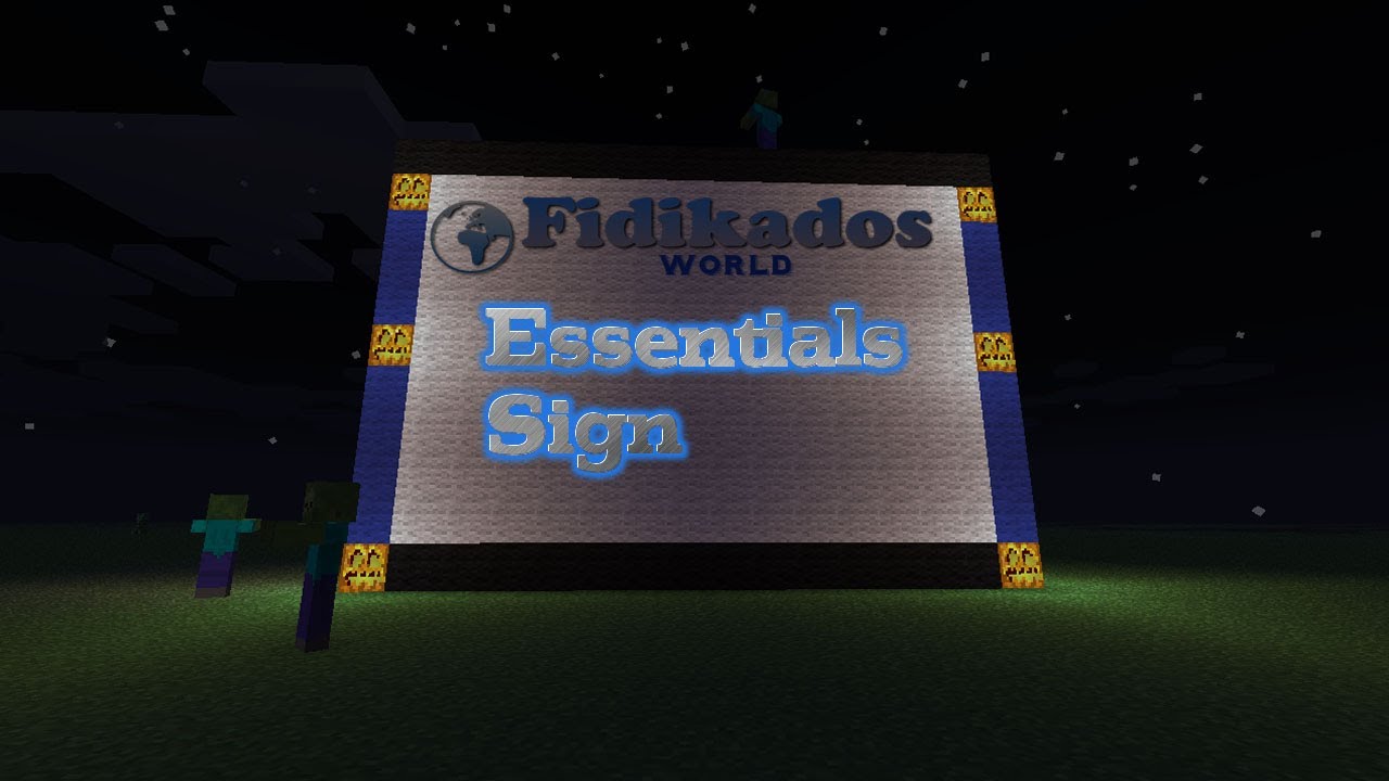 Essentials Signs - Minecraft Bukkit 1.3.1 - Schilderbefehle von ...