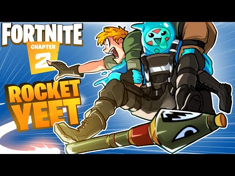 THE ROCKET RIDE YEET!!!! Throwing enemies everywhere! - FORTNITE 2 (Funny Moments)