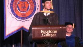 Outstanding Grad, Keystone College Commencement 2010.flv