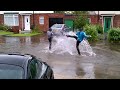 girls having a splash