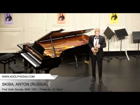 Dinant 2014 - SKIBA Anton (First Violin Sonata, BWV 1001 - Presto by J.S. Bach)