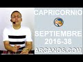 Video Horscopo Semanal CAPRICORNIO  del 11 al 17 Septiembre 2016 (Semana 2016-38) (Lectura del Tarot)