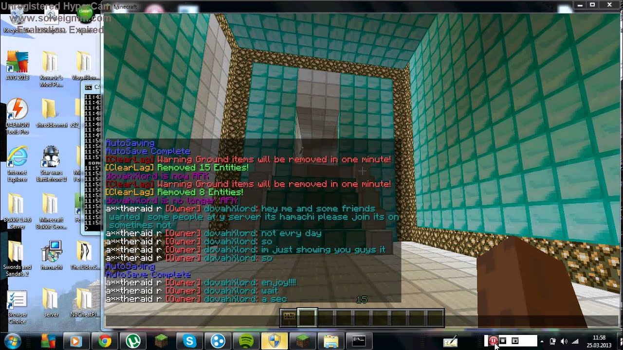 minecraft cracked raiding server need staff no hamachi 1.5 - YouTube