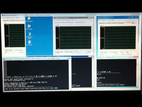 IPERF for Windows - Multicast bandwidth test with QoS between three ...