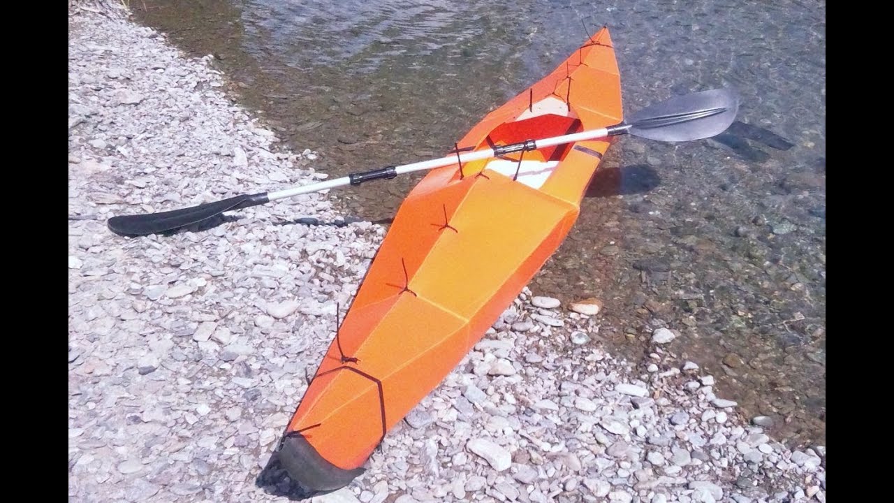 homemade oru kayak test - youtube