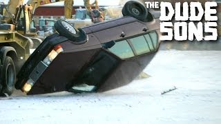 Rolling over Roman Atwood's car - PRANK