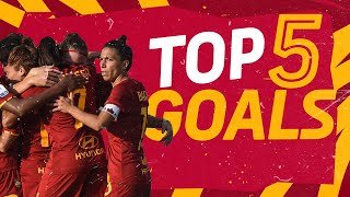 TOP 5 GOALS AS Roma Women | 2021-22